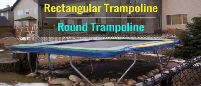 rectangular trampoline vs round