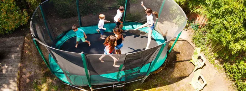 How to Keep a Trampoline from Blowing Away
